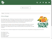Tablet Screenshot of citrusmagic.com